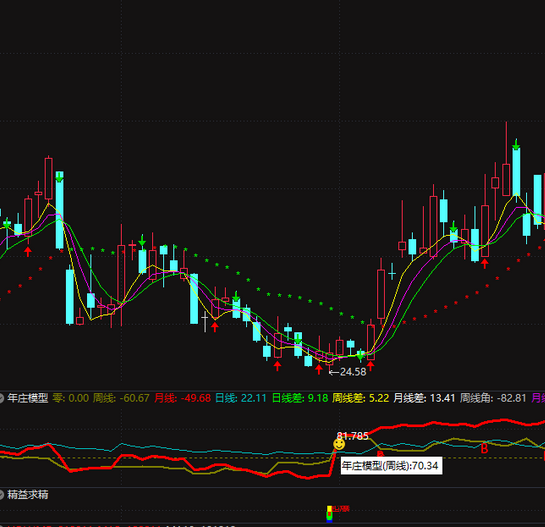 通达信完整的年庄模型副图指标