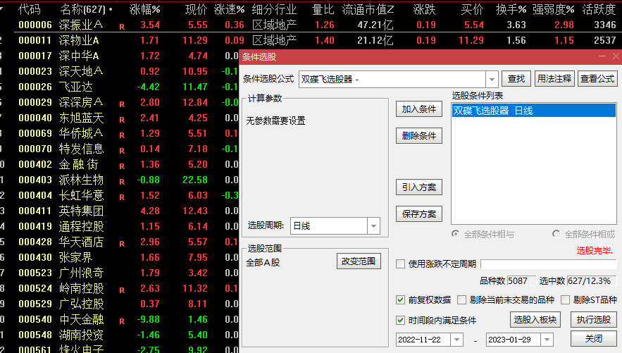 通达信双蝶飞涨套装公式 打板方法 超高性价比选股主图副图