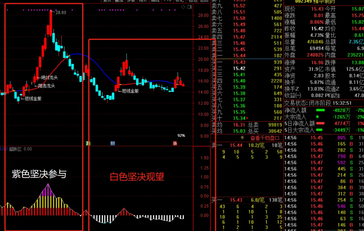 通达信《永恒趋势王》副图+选股预警指标公式