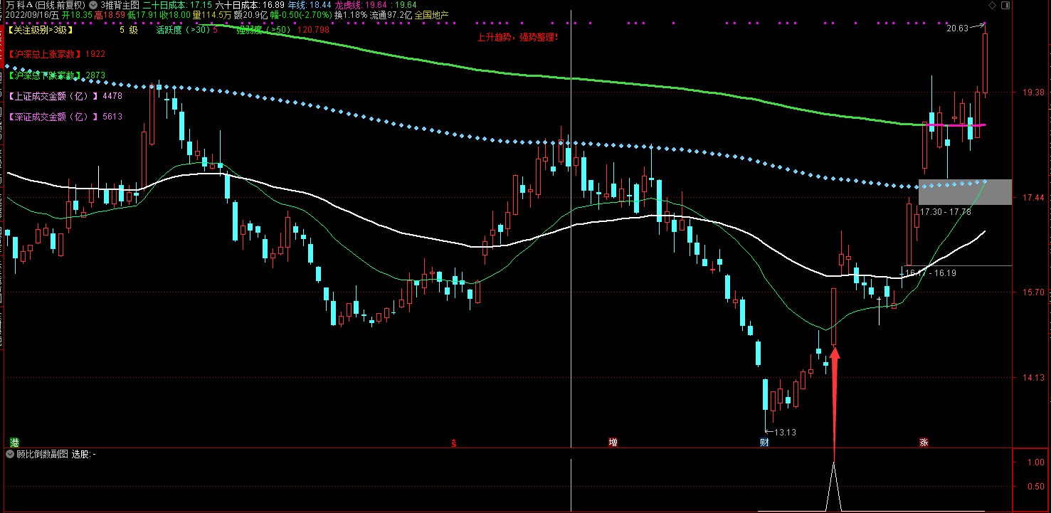 顾比倒数K线主图副图+选股公式插图4