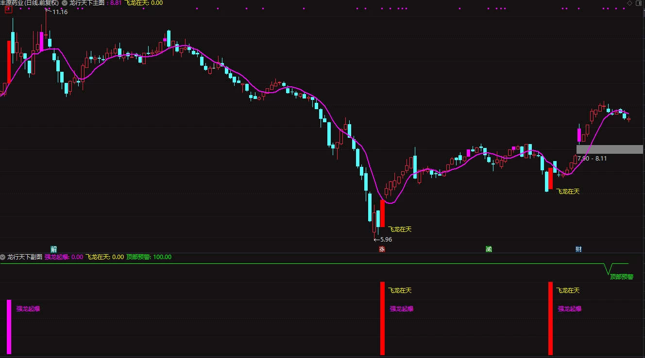 通达信【龙行天下】套装指标 强龙起爆、飞龙在天、主力拉升尽在掌握！插图1