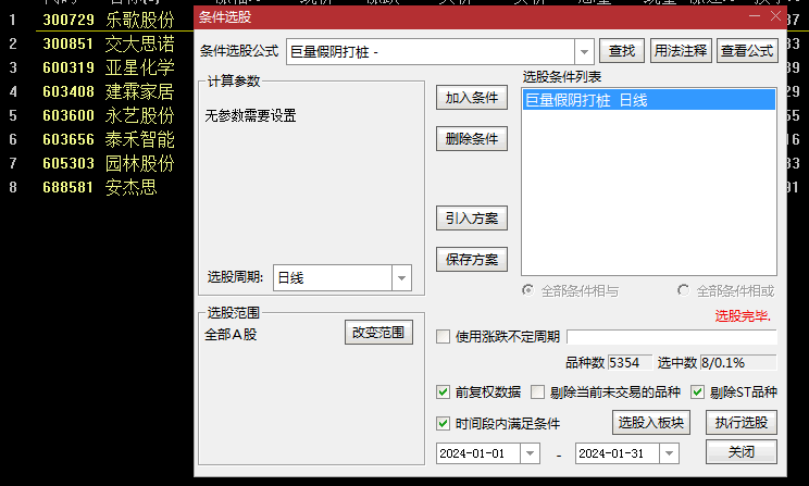 〖巨量假阴打桩〗副图/选股指标 选出后看假阴当天的成交量是否为近期的天量或巨量 不含未来函数。